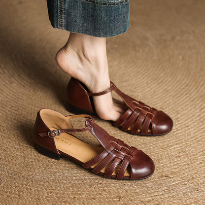 Solene - Ballerines Orthopédiques en Cuir