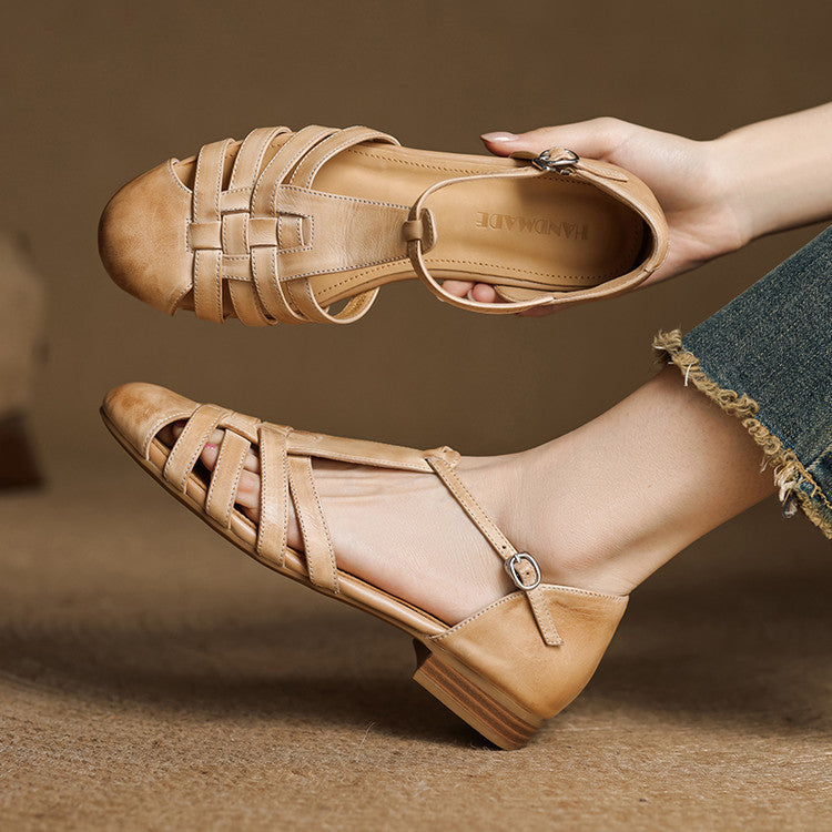 Solene - Ballerines Orthopédiques en Cuir