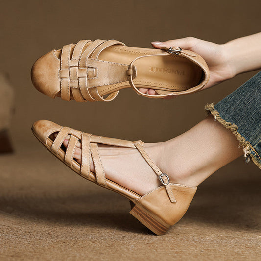 Solene - Ballerines Orthopédiques en Cuir