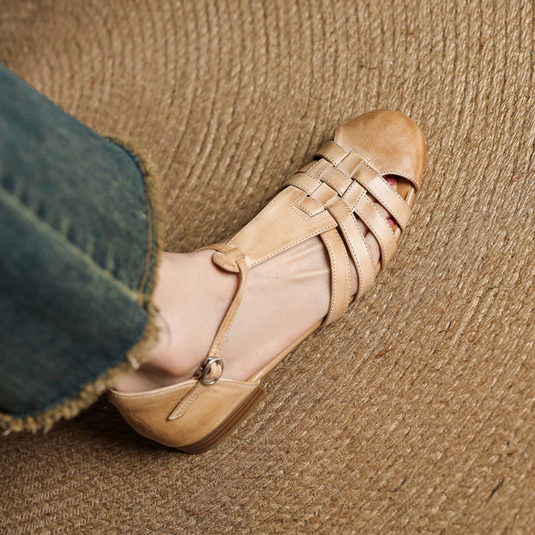 Solene - Ballerines Orthopédiques en Cuir