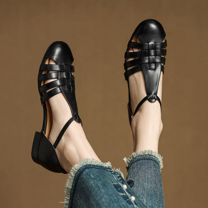 Solene - Ballerines Orthopédiques en Cuir