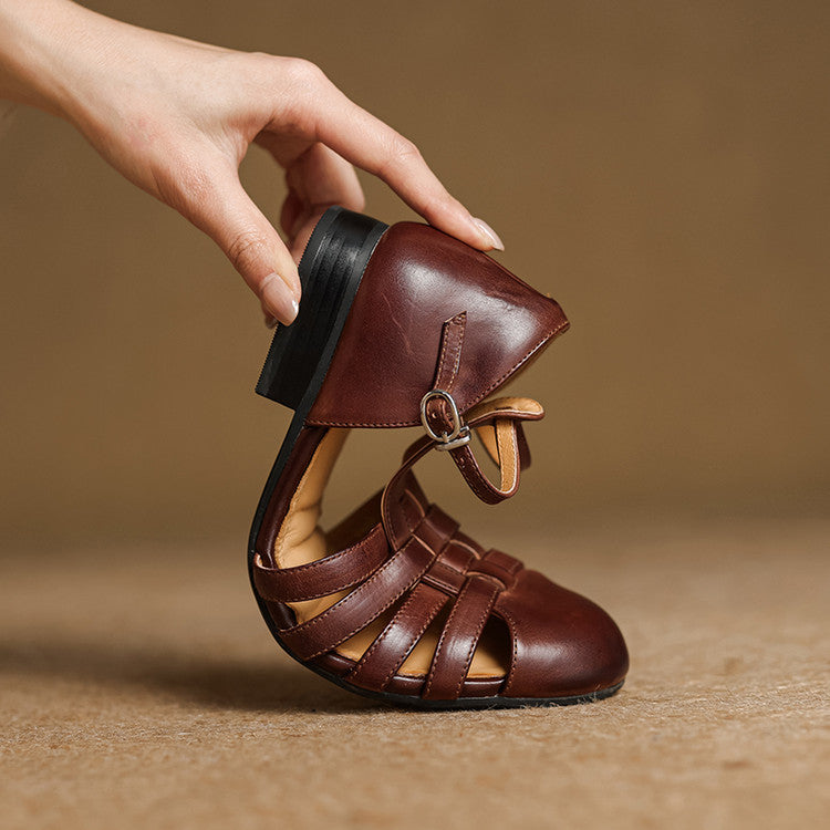 Solene - Ballerines Orthopédiques en Cuir