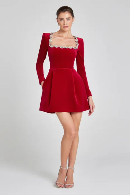 La Scintilla | ROBE MINI EN VELOURS