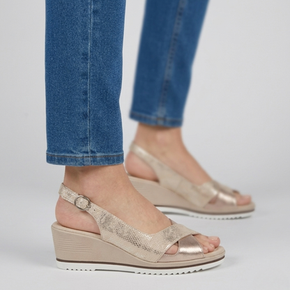 Francesca - sandale de confort pour femme avec talon