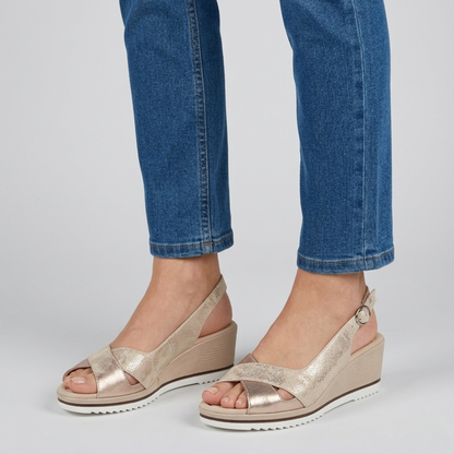 Francesca - sandale de confort pour femme avec talon