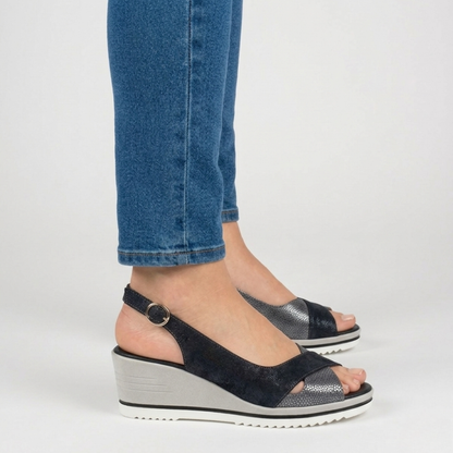 Francesca - sandale de confort pour femme avec talon