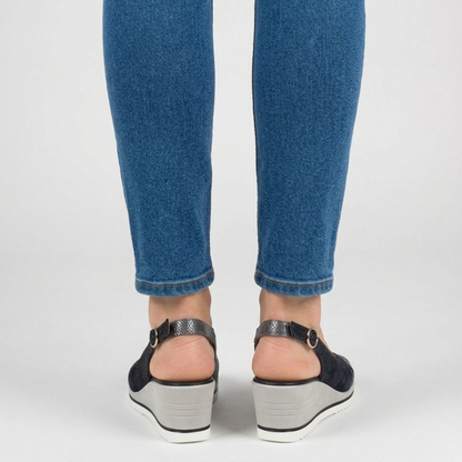 Francesca - sandale de confort pour femme avec talon