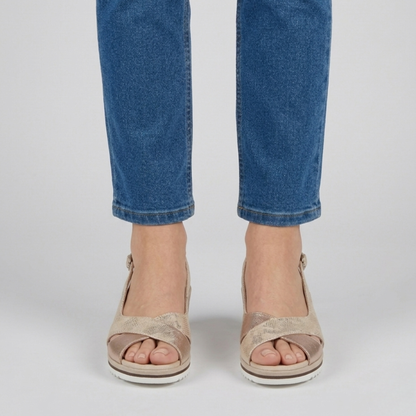 Francesca - sandale de confort pour femme avec talon