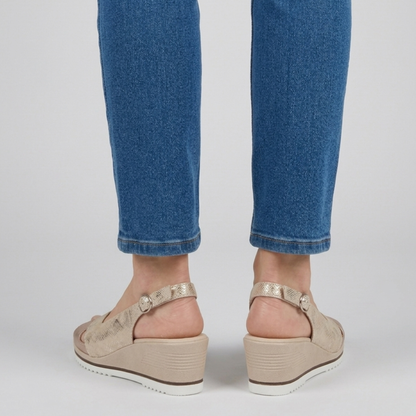 Francesca - sandale de confort pour femme avec talon