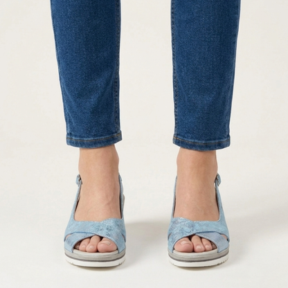 Francesca - sandale de confort pour femme avec talon