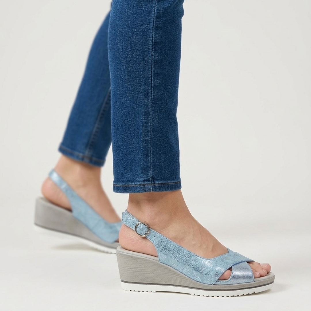 Francesca - sandale de confort pour femme avec talon