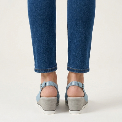 Francesca - sandale de confort pour femme avec talon