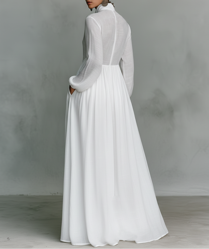 Élisa™ — Robe maxi minimaliste raffinée