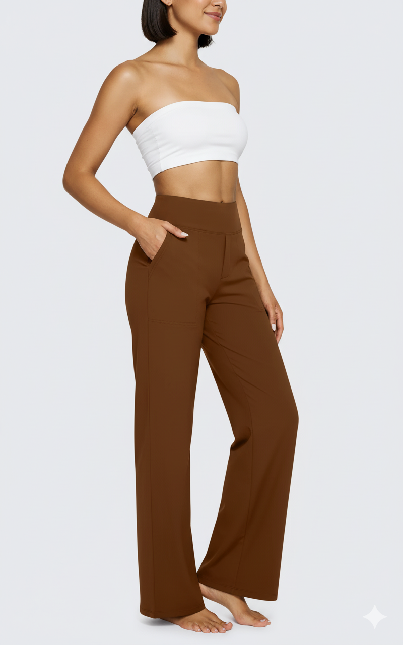 JALO Loose High-Waist Business Casual Pants