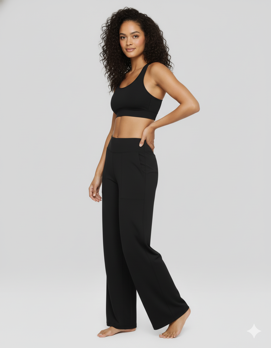 JALO Loose High-Waist Business Casual Pants