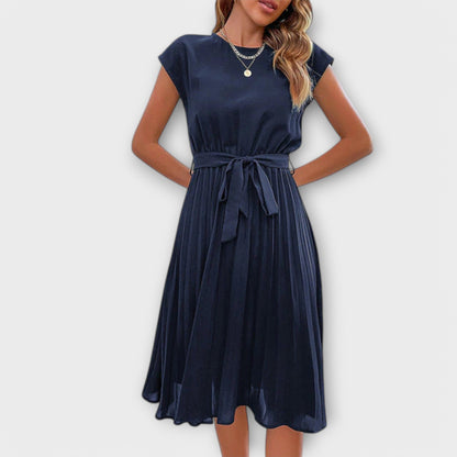 Shira™ | Robe Midi Plissée d'Été