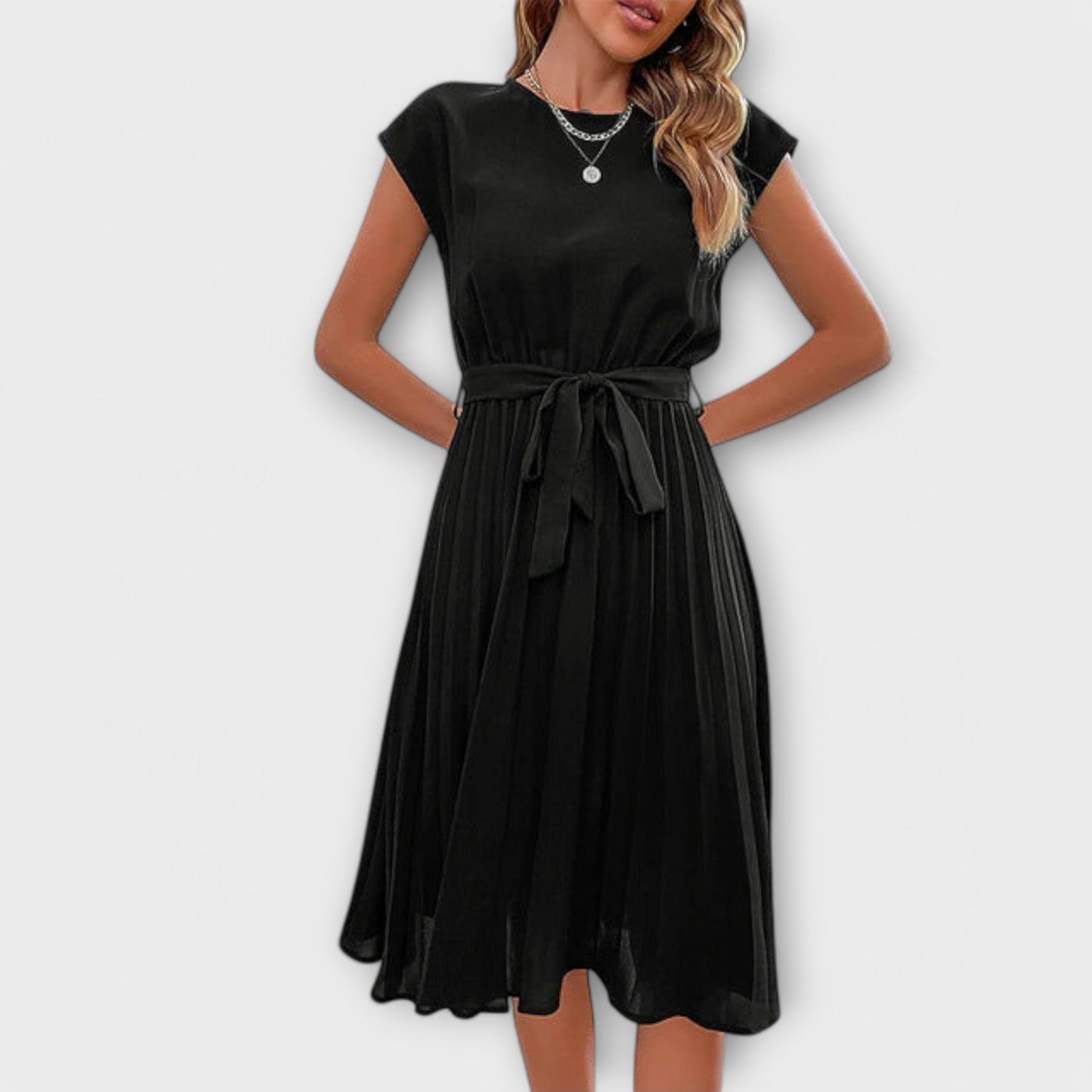Shira™ | Robe Midi Plissée d'Été