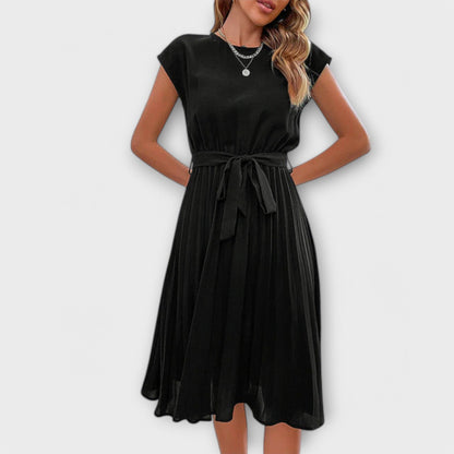 Shira™ | Robe Midi Plissée d'Été