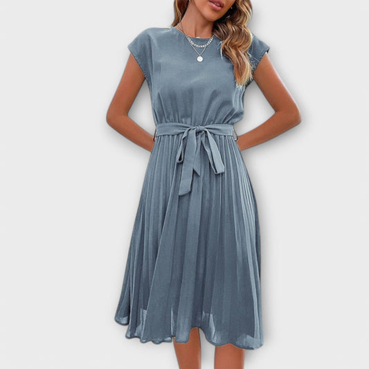 Shira™ | Robe Midi Plissée d'Été