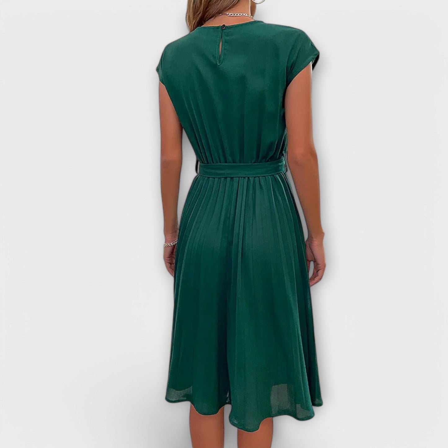 Shira™ | Robe Midi Plissée d'Été