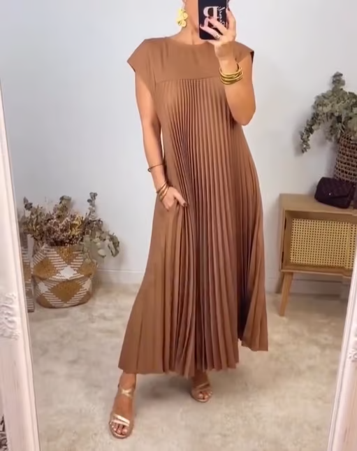 La Scintilla | Robe Plissée Sans Manches