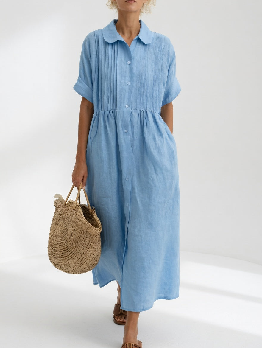 Lysandra™ - Robe chemise fluide estivale