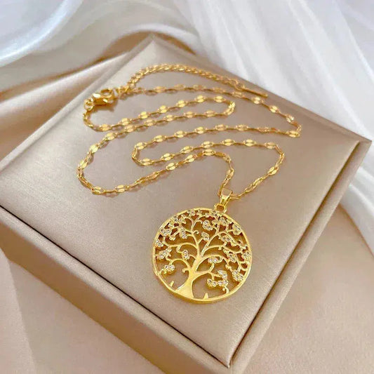 Pendentif en forme d'Arbre de Vie en Or