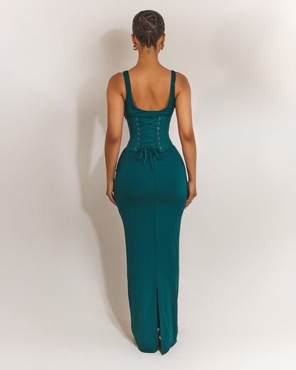 The Sandra Scoop Maxi in Teal