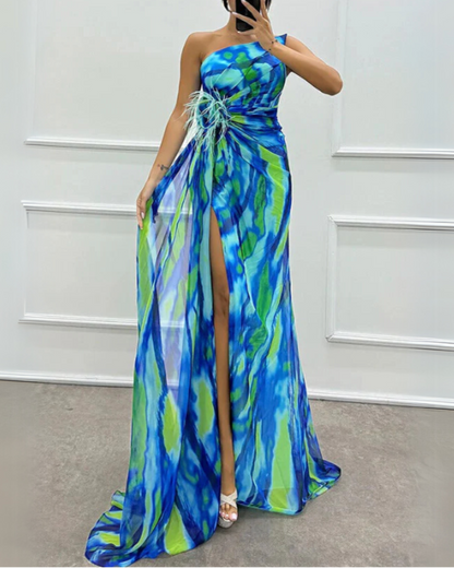Mia™ | Robe Drapée Vibrante