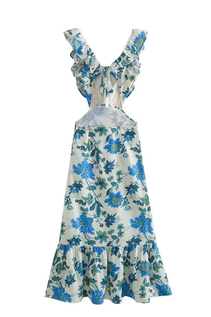 Yafit™ | Robe Fleurie avec Volants
