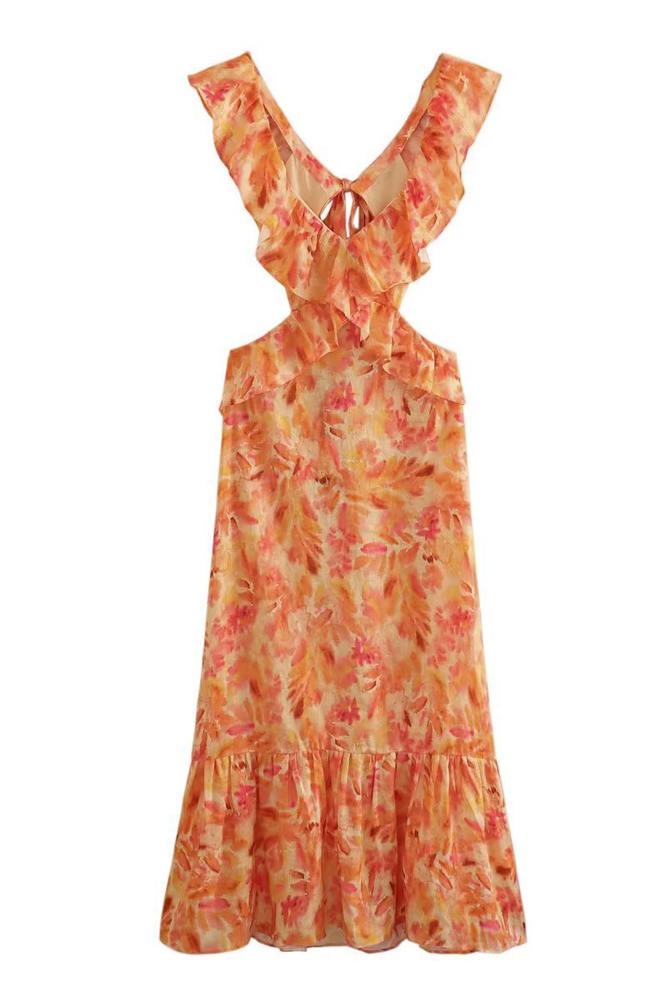 Yafit™ | Robe Fleurie avec Volants