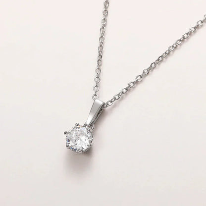 Collier Classique avec Pendentif en Zirconia
