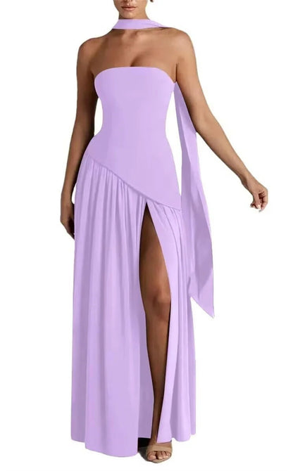 Chiffon A-line Bridesmaid Dress with Shawl