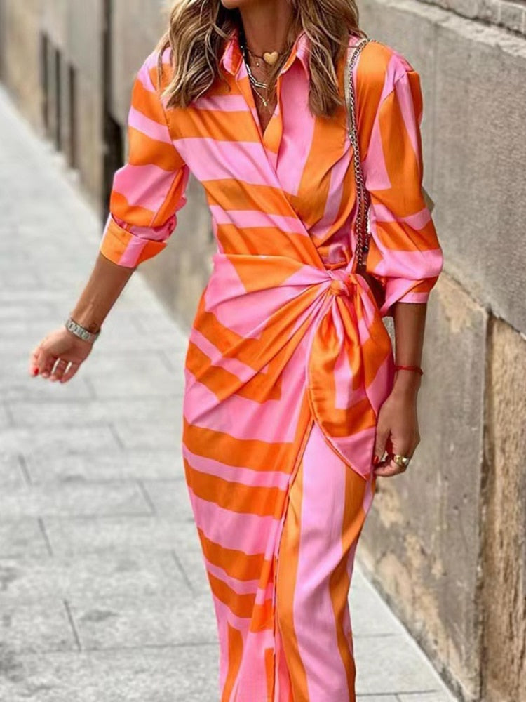 Amelia™ | Robe Portefeuille Imprimée