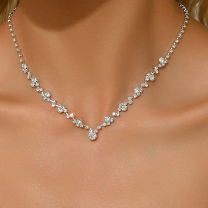 Collier de Mariage Élégant avec Diamants