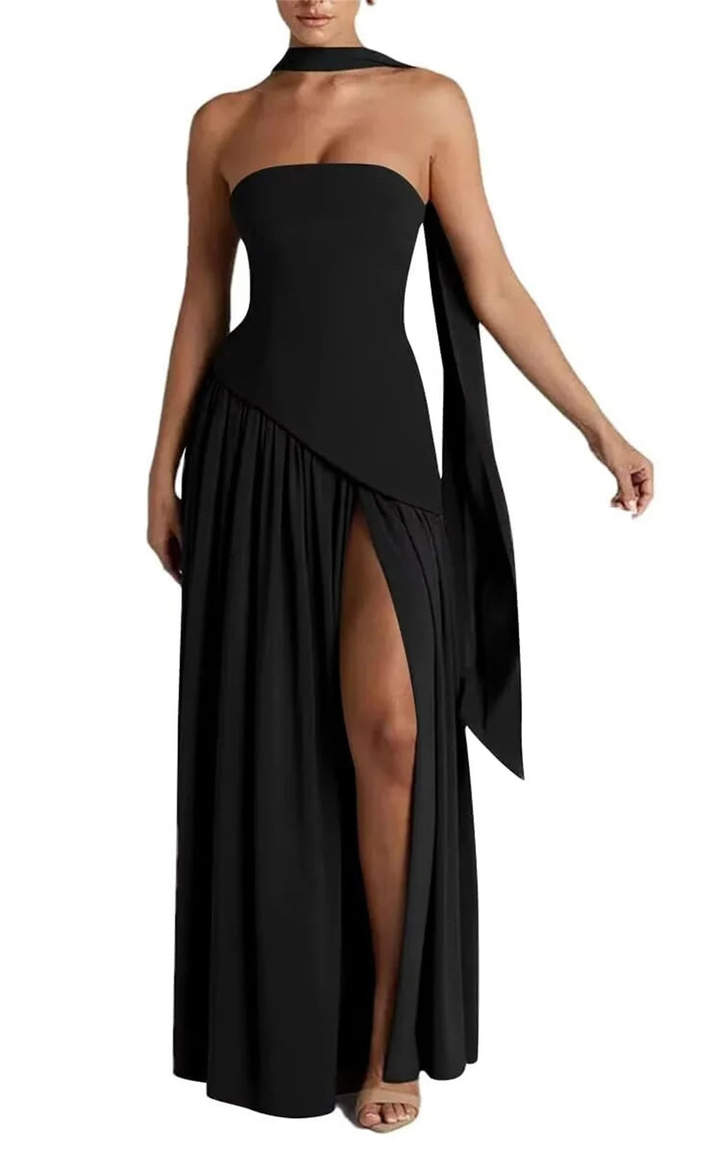 Chiffon A-line Bridesmaid Dress with Shawl