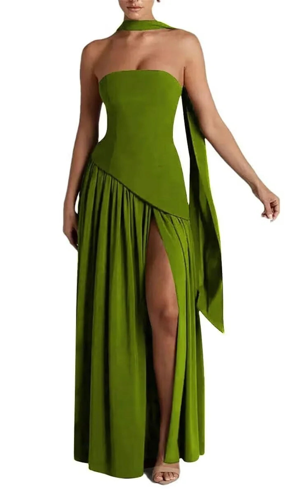 Chiffon A-line Bridesmaid Dress with Shawl
