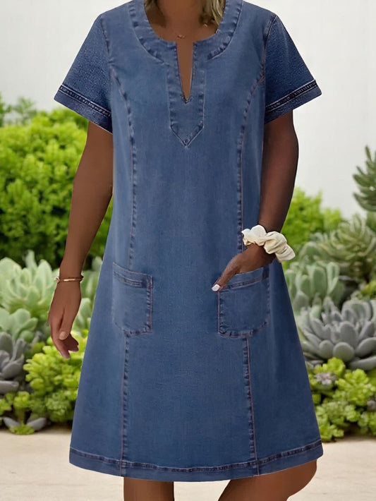 Liz™ | Robe en Denim Quotidien