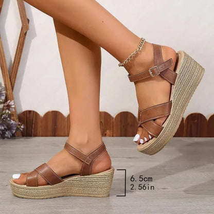Daphnie - Sandales à talons compensés