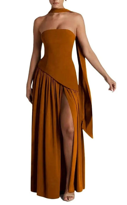 Chiffon A-line Bridesmaid Dress with Shawl