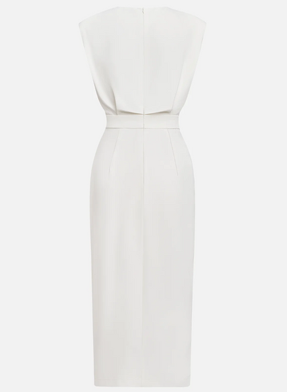 La Scintilla | ROBE MIDI AJUSTÉE AVEC BOUTONS DORÉS