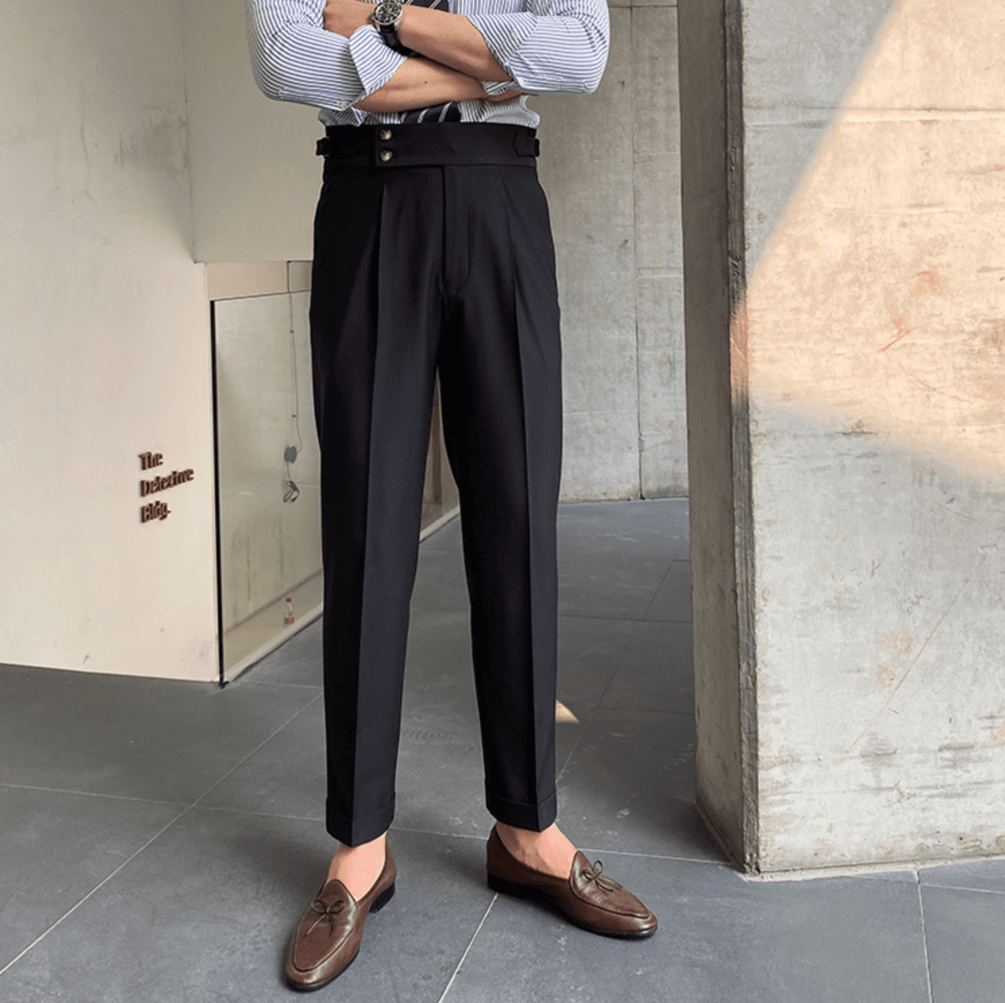 Edward - Pantalons Taille Haute Élégants