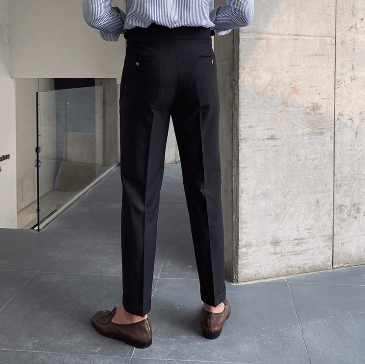 Edward - Pantalons Taille Haute Élégants