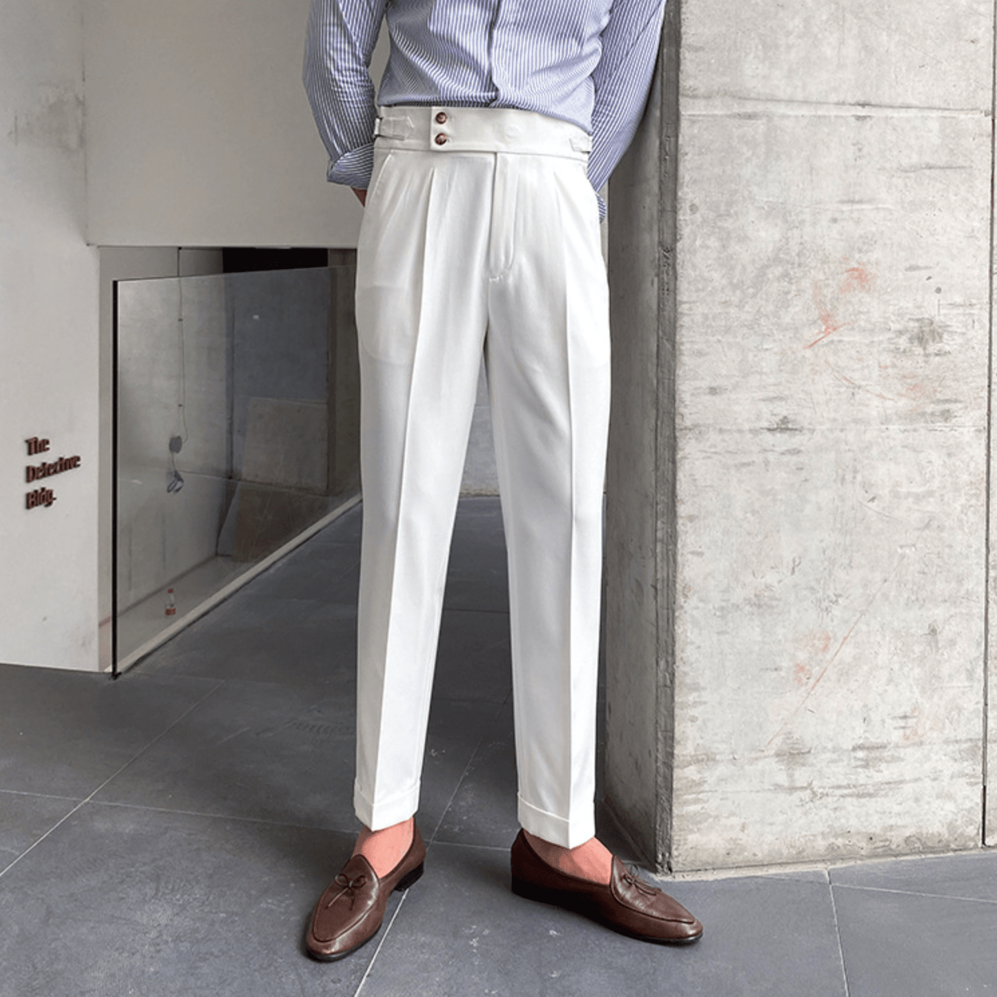 Edward - Pantalons Taille Haute Élégants