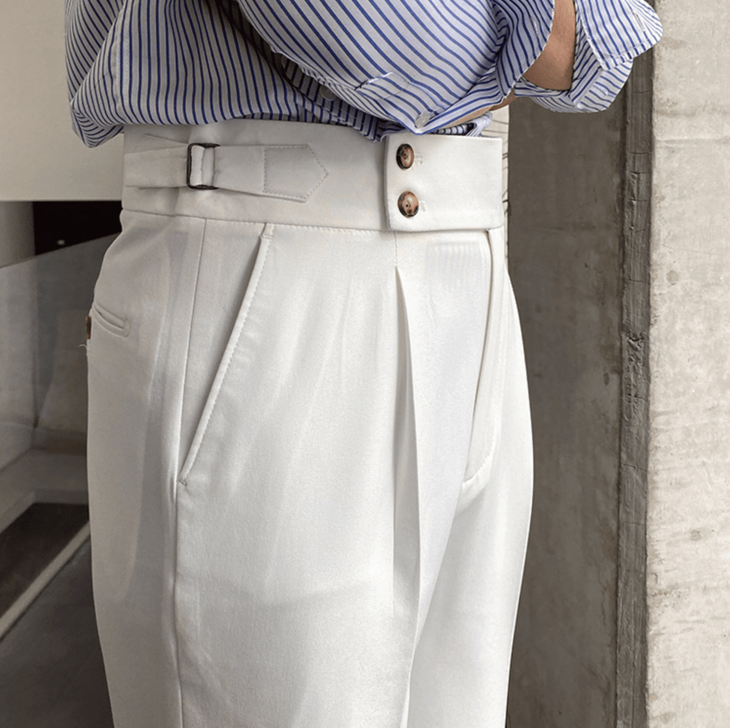 Edward - Pantalons Taille Haute Élégants