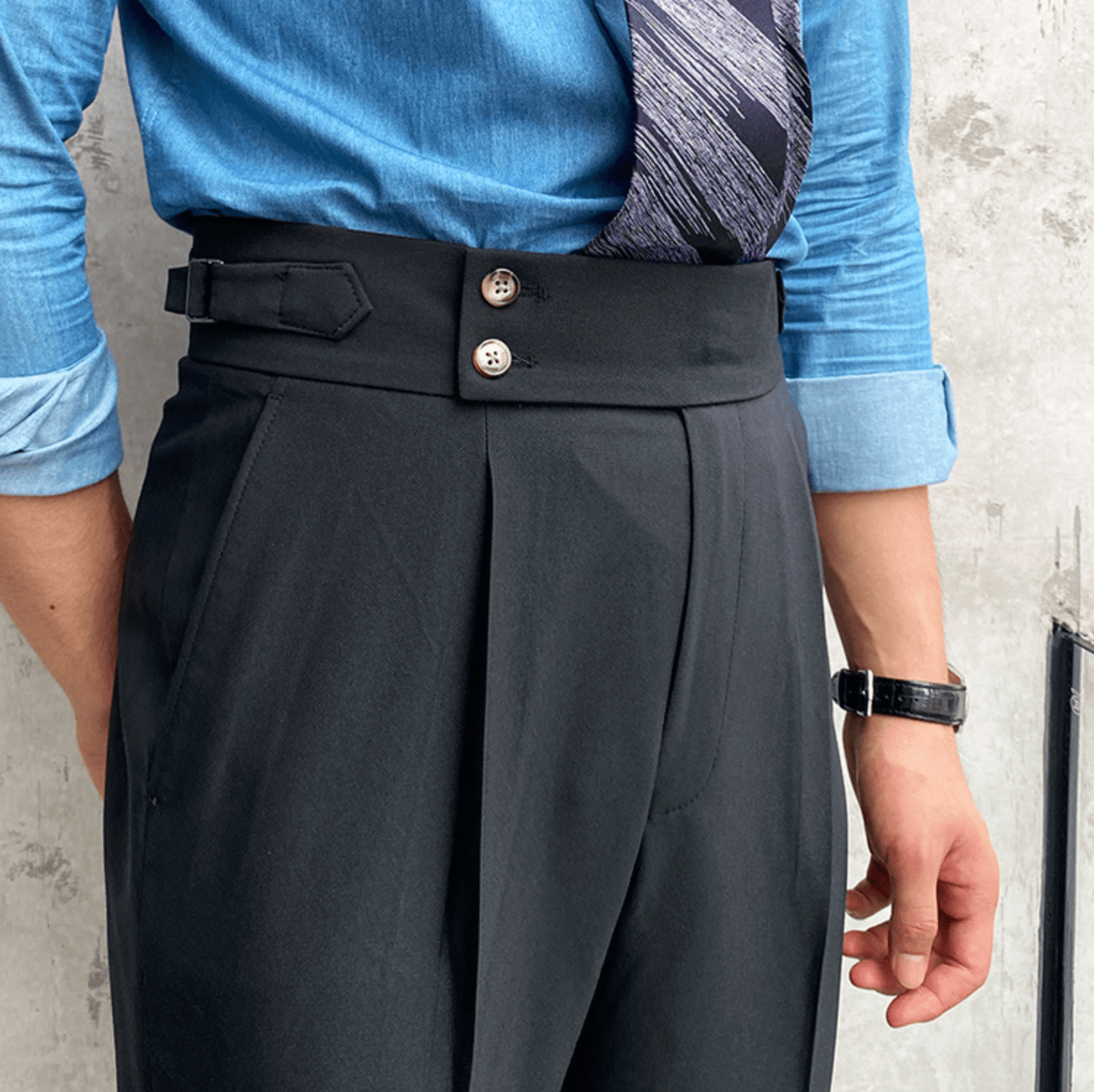Edward - Pantalons Taille Haute Élégants