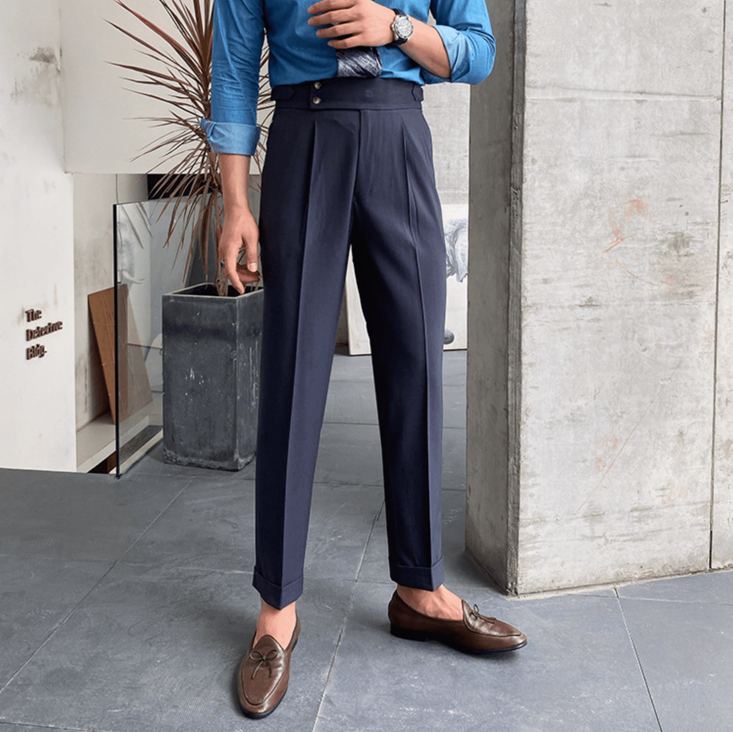Edward - Pantalons Taille Haute Élégants