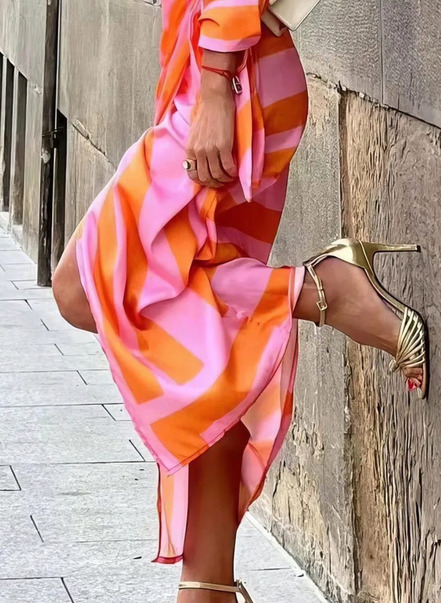 Amelia™ | Robe Portefeuille Imprimée