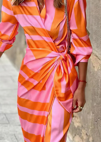 Amelia™ | Robe Portefeuille Imprimée