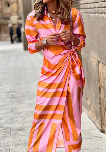 Amelia™ | Robe Portefeuille Imprimée